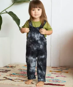 North Of West Sale Kids' Park Upcycled Tie Dye Overalls - Black 20 North Of West Sale Kids' Park Upcycled Tie Dye Overalls - Black