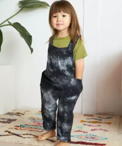 North Of West Sale Kids' Park Upcycled Tie Dye Overalls - Black 21 North Of West Sale Kids' Park Upcycled Tie Dye Overalls - Black
