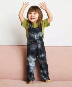 North Of West Sale Kids' Park Upcycled Tie Dye Overalls - Black 19 North Of West Sale Kids' Park Upcycled Tie Dye Overalls - Black