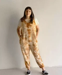North Of West Parker Tie Dye Jumpsuit - Amber Sale