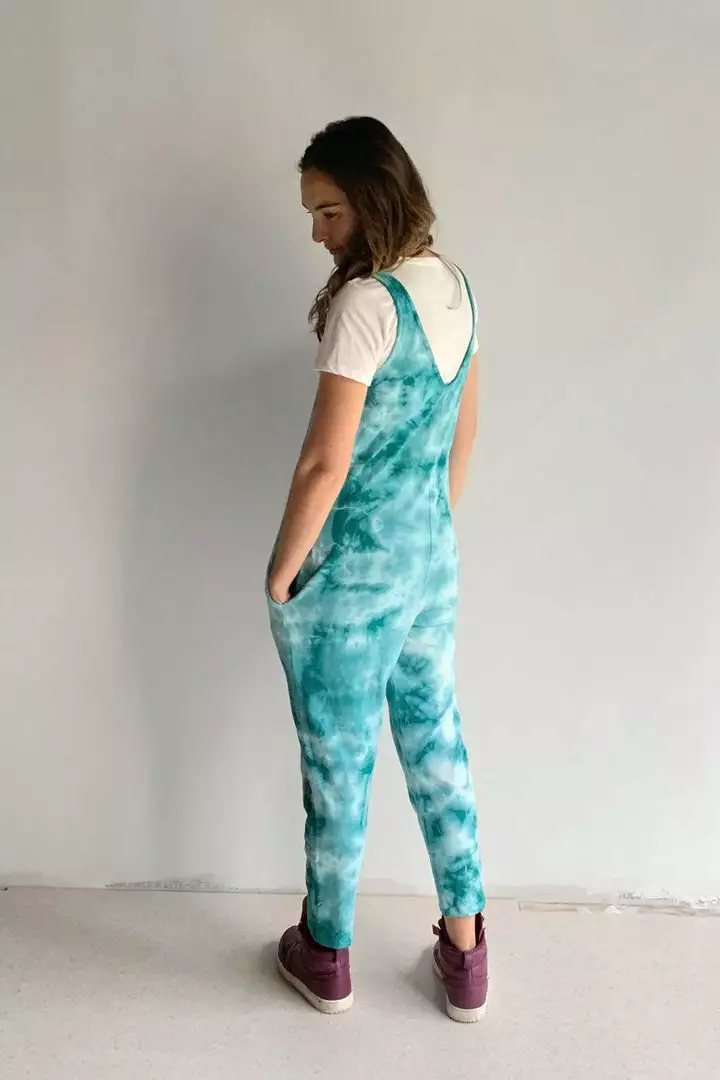 North Of West Parker Tie Dye Jumpsuit - Atlantic 3 North Of West Parker Tie Dye Jumpsuit - Atlantic