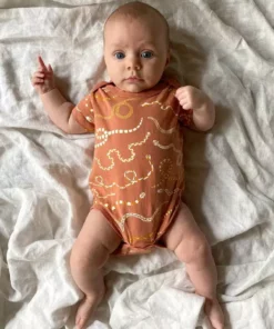 North Of West Kids' Snake Rainbow Onesie - Sunset