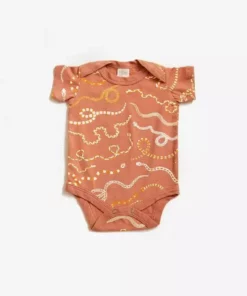 North Of West Kids' Snake Rainbow Onesie - Sunset