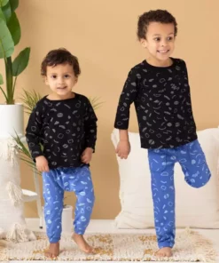 North Of West Baby's Squiggles Harem Pants - Azure 6 North Of West Baby's Squiggles Harem Pants - Azure