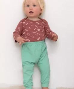 North Of West Sale Baby's Squiggles Long Sleeve Onesie - Mulberry