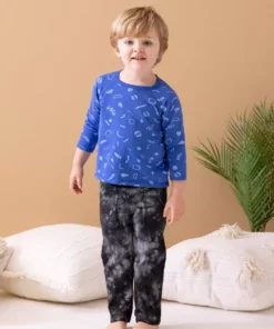 North Of West Sale Kids' Squiggles Raglan Tee - Azure 9 North Of West Sale Kids' Squiggles Raglan Tee - Azure