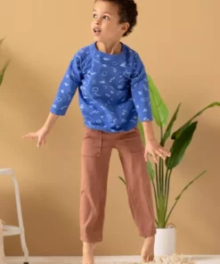 North Of West Sale Kids' Squiggles Raglan Tee - Azure 11 North Of West Sale Kids' Squiggles Raglan Tee - Azure