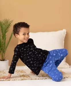 North Of West Sale Kids' Squiggles Raglan Tee - Black