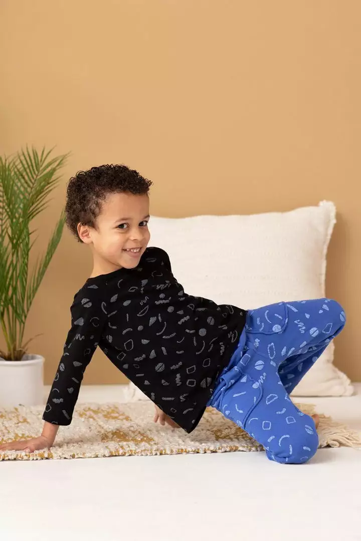 North Of West Sale Kids' Squiggles Raglan Tee - Black 2 North Of West Sale Kids' Squiggles Raglan Tee - Black