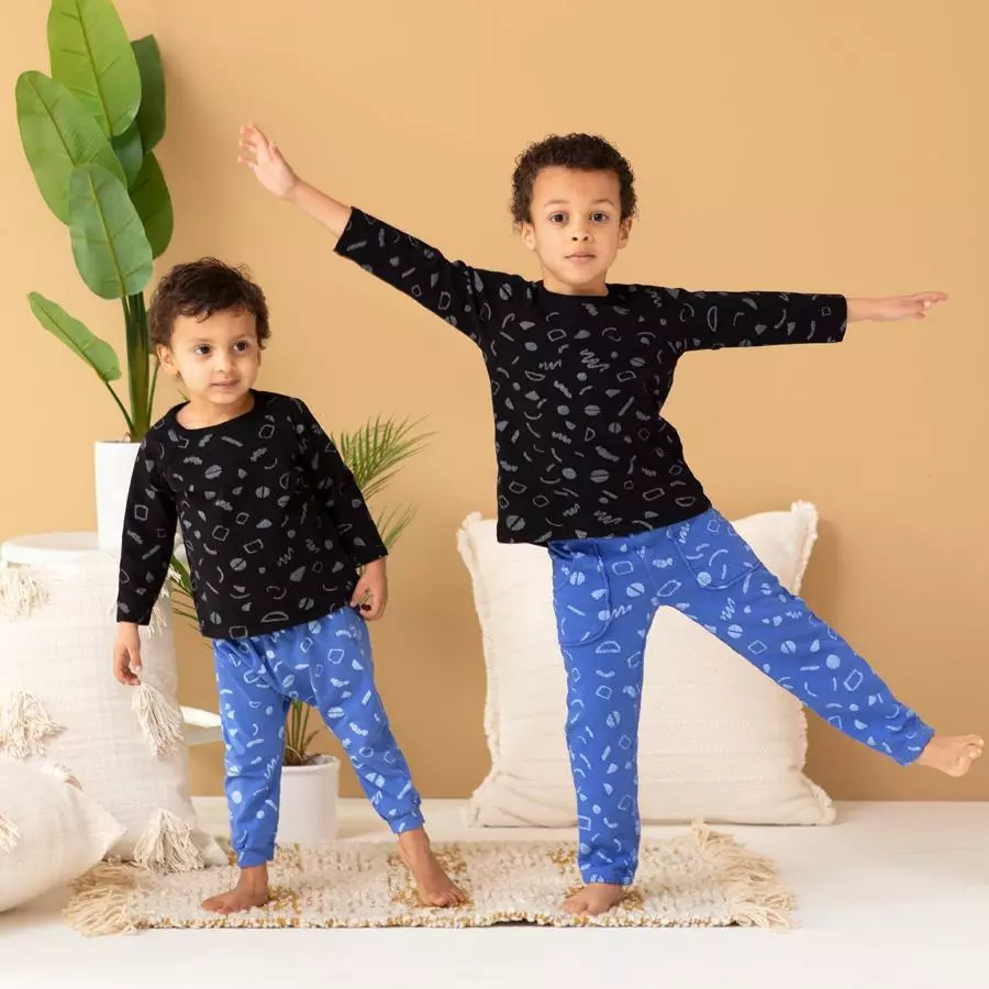 North Of West Sale Kids' Squiggles Raglan Tee - Black 6 North Of West Sale Kids' Squiggles Raglan Tee - Black