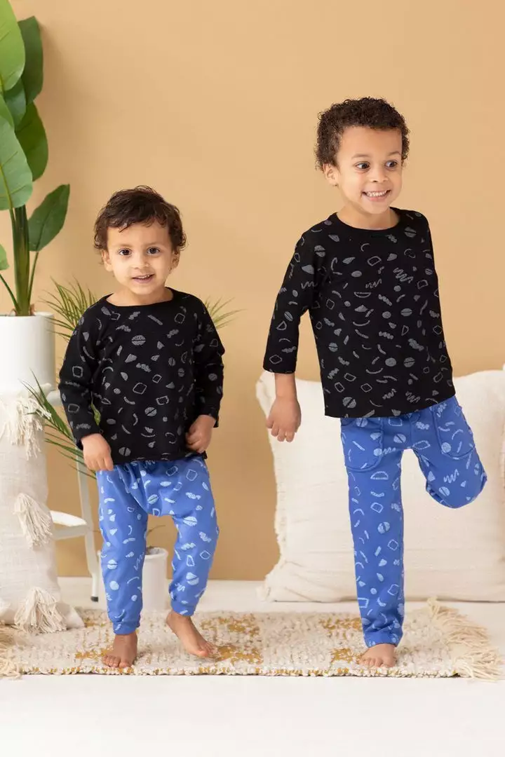 North Of West Sale Kids' Squiggles Raglan Tee - Black 5 North Of West Sale Kids' Squiggles Raglan Tee - Black