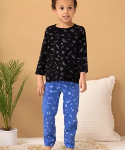 North Of West Kids' Squiggles Traveler Sweatpants - Azure Sale
