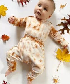 North Of West Best Sellers Baby's Tie Dye Harem Pants - Amber