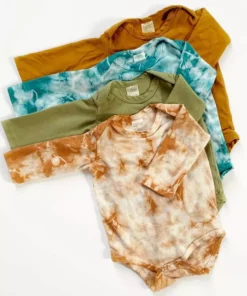 North Of West Baby's Tie Die Long Sleeve Onesie - Atlantic Sale 5 North Of West Baby's Tie Die Long Sleeve Onesie - Atlantic Sale
