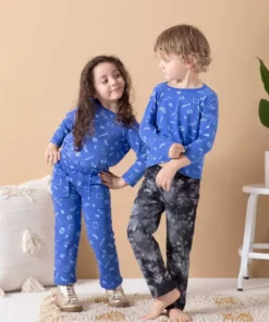 North Of West Sale Kids' Traveler Upcycled Tie Dye Jeans - Black