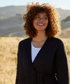 Coyuchi Olema Quilted House Robe