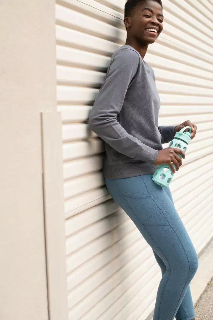 Synergy Organic Clothing On The Move Pant - Teal 2 Synergy Organic Clothing On The Move Pant - Teal