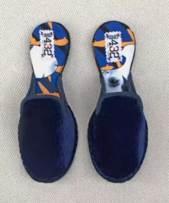 ONE432 Shoes Upcycled Velvet Unisex Slippers - Begum Electric 6 ONE432 Shoes Upcycled Velvet Unisex Slippers - Begum Electric