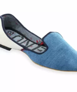 ONE432 Women's Recycled Jutti Loafer - Courtney Denim Shoes 8 ONE432 Women's Recycled Jutti Loafer - Courtney Denim Shoes