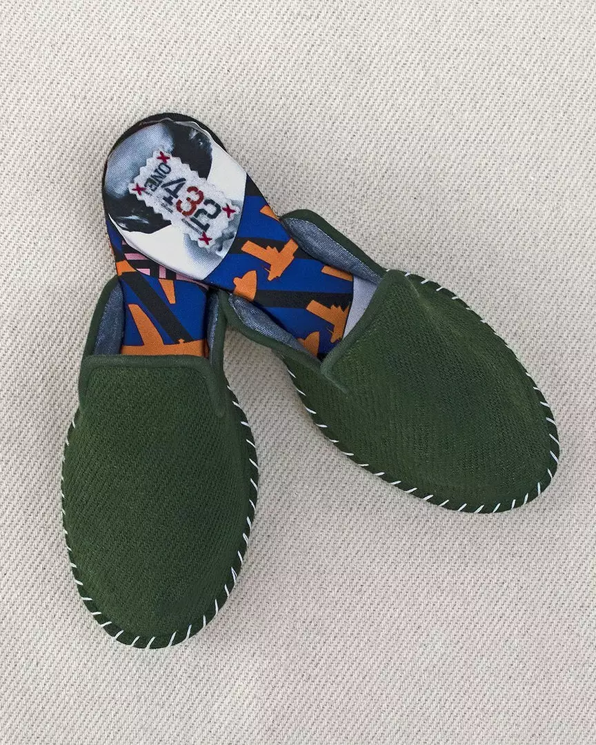 ONE432 Recycled Unisex Slippers - Gumbat Green Shoes 1 ONE432 Recycled Unisex Slippers - Gumbat Green Shoes