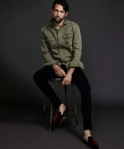 ONE432 Men's Nawab Jutti Loafer - Scarlet 11 ONE432 Men's Nawab Jutti Loafer - Scarlet