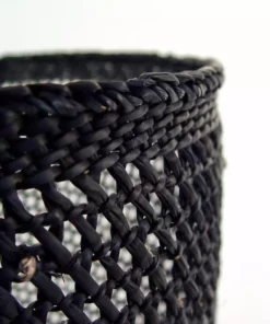 Mbare Open Weave Iringa Baskets - Black 5 Mbare Open Weave Iringa Baskets - Black