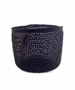 Mbare Open Weave Iringa Baskets - Black