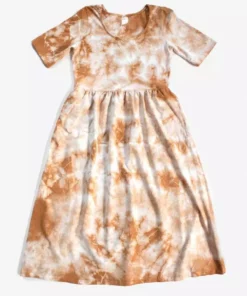 North Of West Flora Tie Dye Dress - Amber