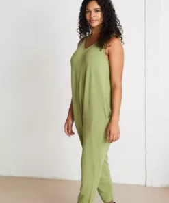 North Of West Sale Parker Jumpsuit - Moss