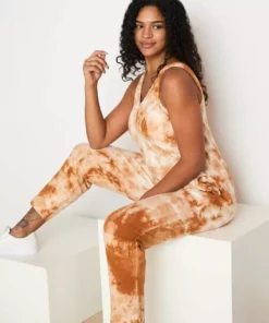 North Of West Parker Tie Dye Jumpsuit - Amber Sale