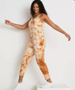 North Of West Parker Tie Dye Jumpsuit - Amber Sale