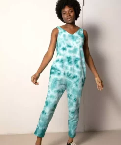 North Of West Parker Tie Dye Jumpsuit - Atlantic 14 North Of West Parker Tie Dye Jumpsuit - Atlantic