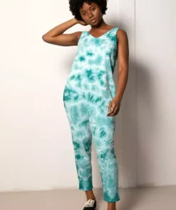 North Of West Parker Tie Dye Jumpsuit - Atlantic