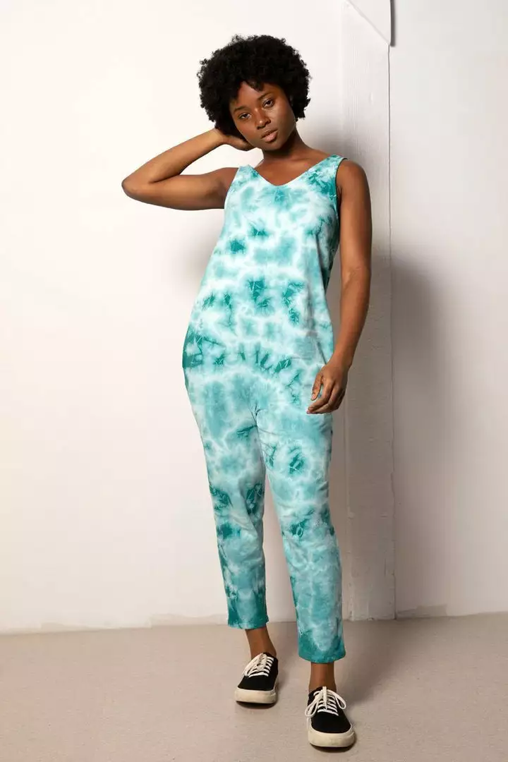 North Of West Parker Tie Dye Jumpsuit - Atlantic 1 North Of West Parker Tie Dye Jumpsuit - Atlantic