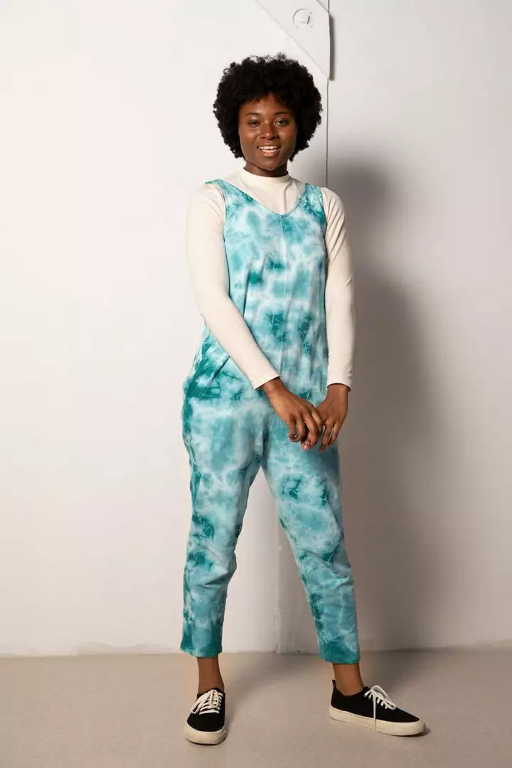 North Of West Parker Tie Dye Jumpsuit - Atlantic 2 North Of West Parker Tie Dye Jumpsuit - Atlantic