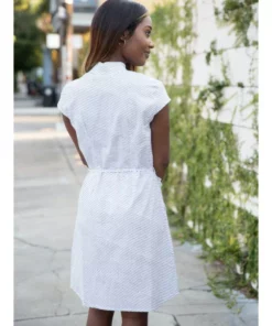 Passion Lilie Bianca Button Dress