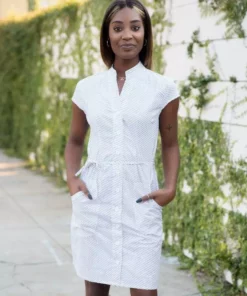 Passion Lilie Bianca Button Dress