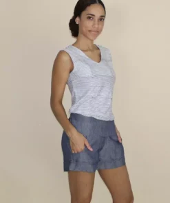 Passion Lilie Best Sellers Chambray Ikat Shorts 5 Passion Lilie Best Sellers Chambray Ikat Shorts