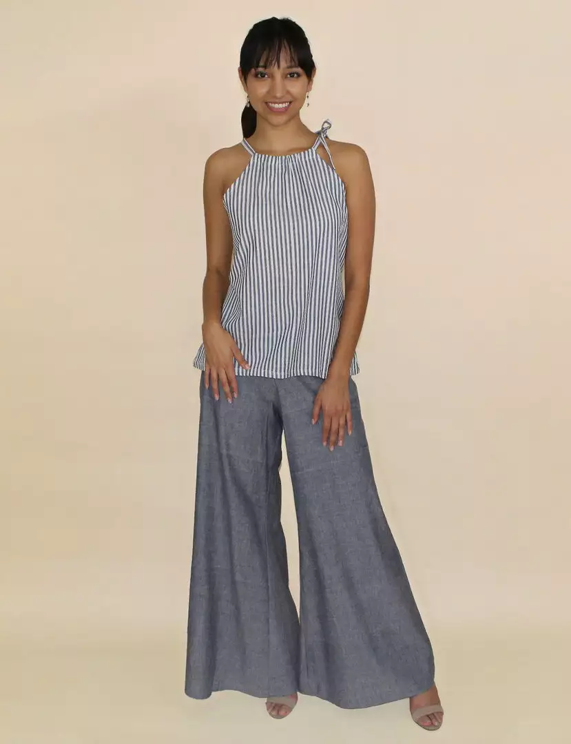 Passion Lilie Chambray Ikat Pants Clothing 1 Passion Lilie Chambray Ikat Pants Clothing