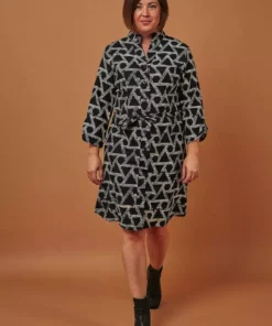 Passion Lilie Geometric Button-Up Dress Fair Trade 7 Passion Lilie Geometric Button-Up Dress Fair Trade