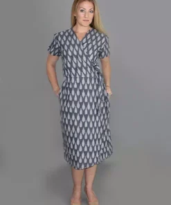 Passion Lilie Clothing Graycie Ikat Wrap Dress