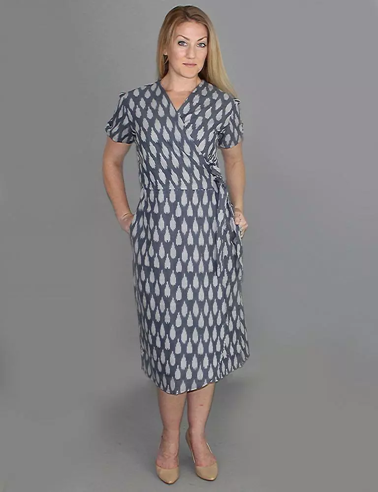 Passion Lilie Clothing Graycie Ikat Wrap Dress 1 Passion Lilie Clothing Graycie Ikat Wrap Dress