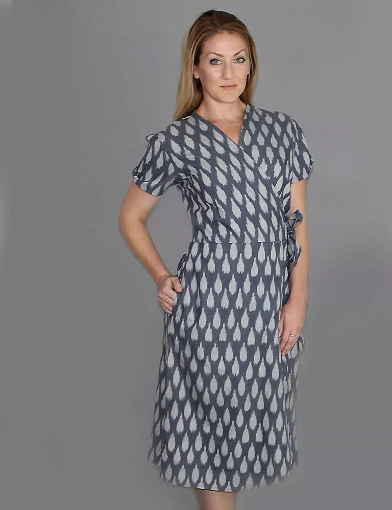Passion Lilie Clothing Graycie Ikat Wrap Dress 3 Passion Lilie Clothing Graycie Ikat Wrap Dress