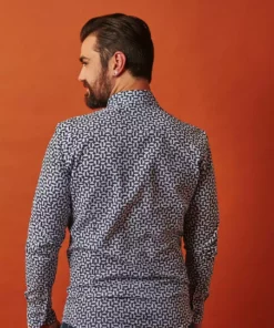 Passion Lilie Men's Hex Flex Button Down Shirt