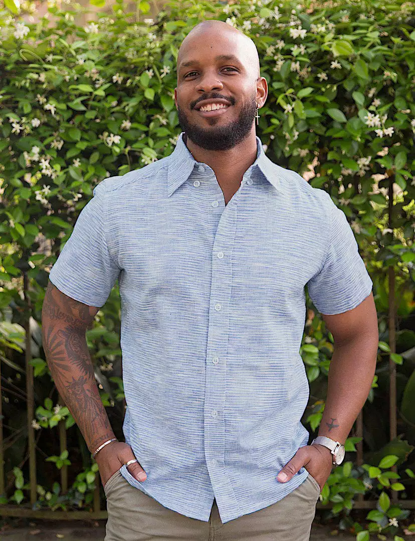 Passion Lilie Men's Light Blue Button Down Shirt 1 Passion Lilie Men's Light Blue Button Down Shirt