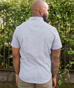 Passion Lilie Men's Light Blue Button Down Shirt