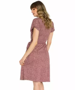 Passion Lilie Mauve Dots Jersey Dress 8 Passion Lilie Mauve Dots Jersey Dress