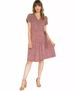 Passion Lilie Mauve Dots Jersey Dress 10 Passion Lilie Mauve Dots Jersey Dress
