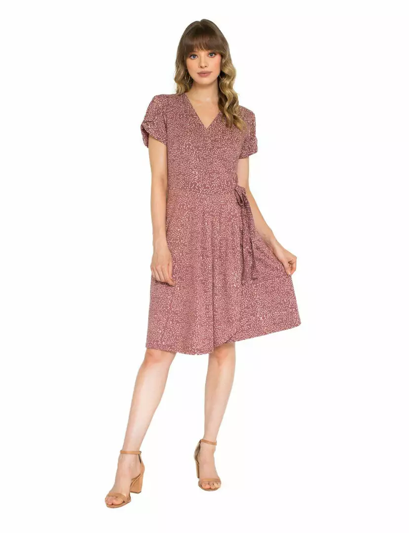 Passion Lilie Mauve Dots Jersey Dress 5 Passion Lilie Mauve Dots Jersey Dress