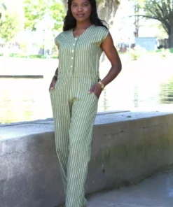 Passion Lilie Clothing Olive Jumpsuit